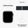 Apple Watch Series 9 GPS 45mm Aluminium Mitternacht Sport Loop Mitternacht