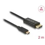Delock Kabel USB Type-C™ Stecker > DisplayPort Stecker (DP Alt Mode) 4K 60 Hz 2m