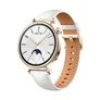 Huawei Watch GT 4 Smartwatch 41mm (Aurora) gold, White Leather AMOLED-Display