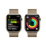 Apple Watch Series 9 LTE 45mm Edelstahl Gold Milanaise Gold
