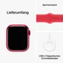 Apple Watch Series 9 LTE 41mm Aluminium Product(RED) Sportarmband ProductRED M/L