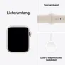 Apple Watch SE (2. Gen) GPS 40mm Alu Polarstern Sportarmband Polarstern - S/M