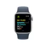 Apple Watch SE (2. Gen) GPS 40mm Alu Silber Sportarmband Sturmblau - S/M