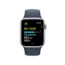 Apple Watch SE (2. Gen) GPS 40mm Alu Silber Sportarmband Sturmblau - M/L