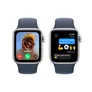 Apple Watch SE (2. Gen) GPS 40mm Alu Silber Sportarmband Sturmblau - M/L