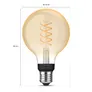 Philips Hue White E27 Einzelpack Globe G93 Filament 580lm