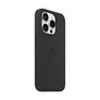 Apple Original iPhone 15 Pro Silicone Case mit MagSafe - Schwarz
