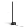 Philips Hue White & Color Ambiance Gradient Signe Tischleuchte schwarz