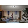 Philips Hue White Ambiance Enrave Deckenleuchte rund schwarz + Dimmschalter • L