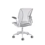 Humanscale World Chair Schreibtischstuhl mit Teppichrollen, weiß