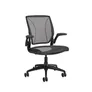 Humanscale World Chair Schreibtischstuhl mit weichen Rollen, schwarz