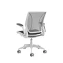 Humanscale World Chair Schreibtischstuhl mit Teppichrollen, silber/schwarz
