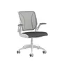 Humanscale World Chair Schreibtischstuhl mit Teppichrollen, silber/schwarz
