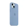 Apple Original iPhone 15 Silicone Case mit MagSafe - Winterblau