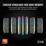 Corsair Vengeance RGB grau 64GB K;it, DDR5-5200, CL40-40-40-77