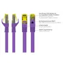 Good Connections Patchkabel mit Cat. 7 Rohkabel S/FTP 0,5m violett