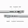 Apple MacBook Pro 16" 2023 M3 Pro/18/512 GB 12C CPU 18C GPU Silber MRW43D/A