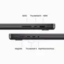 Apple MacBook Pro 16" 2023 M3 Pro/18/1 TB 12C CPU 18C GPU Space Schwarz BTO
