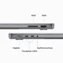 Apple MacBook Pro 14" 2023 M3/16/512 GB 8C CPU 10C GPU Space Grau BTO