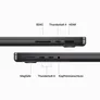 Apple MacBook Pro 14" 2023 M3 Pro/36/512 GB 11C CPU 14C GPU Space Schwarz BTO
