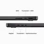 Apple MacBook Pro 14" 2023 M3 Pro/36/1 TB 11C CPU 14C GPU Space Schwarz BTO