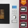 Bomann MWG 3001 H EB 25L Rahmenlos Einbaumikrowelle Grill & HL inox