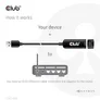 Club 3D USB 3.2 Gen1 Adapter Typ-A zu 2,5 Gigabit Ethernet St./Bu. schwarz