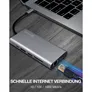 Raidsonic ICY BOX 12-in-1 USB Type-C® Dock mit PD 100 W (IB-DK4050-CPD)