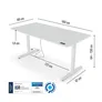 Yaasa elektrisch höhenverstellbarer Schreibtisch Desk Pro 2 - 160x80cm -Offwhite