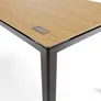 Yaasa Desk Four Bambus 160x80cm - Schwarzes Gestell