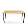 Yaasa Desk Four Bambus 160x80cm - Schwarzes Gestell