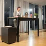 Yaasa Desk Four Bambus 160x80cm - Schwarzes Gestell