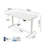 Yaasa elektrisch höhenverstellbarer Schreibtisch Desk Essential 140x80cm - Weiss