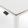 Yaasa Desk Four Multiplex 160x80cm - Weisse Platte mit weissem Gestell