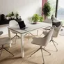 Yaasa Desk Four Multiplex 160x80cm - Weisse Platte mit weissem Gestell