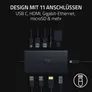 RAZER USB-C Dock - Schwarz - 4K, 2xUSB-C, 4xUSB-A, Ethernet, HDMI, 3,5mm Klinke