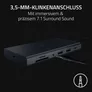 RAZER USB-C Dock - Schwarz - 4K, 2xUSB-C, 4xUSB-A, Ethernet, HDMI, 3,5mm Klinke