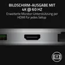 RAZER USB-C Dock - Mercury - 4K, 2xUSB-C, 4xUSB-A, Ethernet, HDMI, 3,5mm Klinke