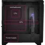 MSI MPG Gungnir 300R Airflow MIDI Tower Gaming Gehäuse, Echtglas Seitenfenster B