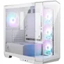 MSI MAG Pano M100R PZ Midi Tower Gaming Gehäuse, Echtglas Seitenfenster, Weiß