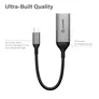 ALOGIC Ultra USB-C (männlich) auf DP (weiblich) Adapter grau 15 cm