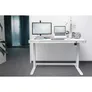 DIGITUS Elektrisch höhenver. Schreibtisch mit USB-Ladestation und Schublade
