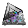AZZA MESA CSAZ-811 Gaming ATX Tower, Aluminium Rahmen mit Glasfenster RGB