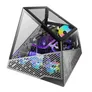 AZZA MESA CSAZ-811 Gaming ATX Tower, Aluminium Rahmen mit Glasfenster RGB