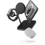 Zens Aluminium Series 3 in 1 Magnetic Wireless Office Charger Pro 3 Qi2 schwarz