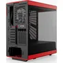 HYTE Y40 Red Black ATX Midi Tower Gaming Gehäuse rot/schwarz, Seitenfenster