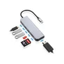 Conceptronic DONN02G Multifunktionaler 6-in-1 USB Adapter USB-A 3.0 x 2 USB-C PD