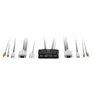 LEVELONE 2-Port-USB-VGA-Kabel-KVM-Switch, audio support