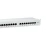 EQUIP 326325 24-Ports Cat.6 Geschirmtes Patch Panel, Hellgrau