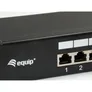 EQUIP 326417 Cat.6 Geschirmtes Patch Panel, Schwarz